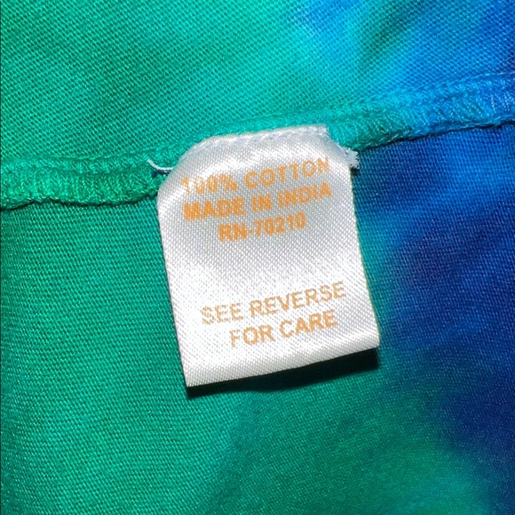 LA CERA Vibrant Tie-Dye tee shirt Dress with pockets medium ๐ - Picture 10 of 10